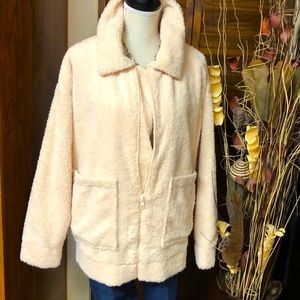 NWT Victoria Secret Soft Plush Teddy Bear Jacket